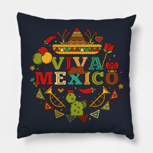 Viva Mexico | mexican fiesta shirt | funny mexican Pillow