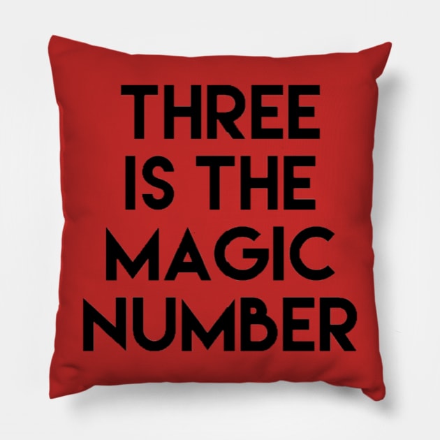 Three is the Magic Number (Peter 3) Pillow by ClockworkHeart