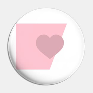 Pink heart Pin