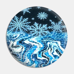 Melting Crystal Snow Pin