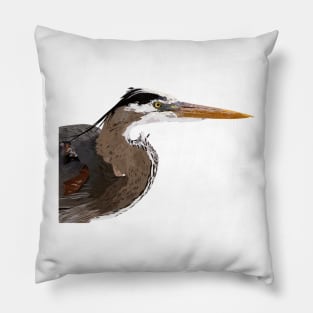 Blue heron Pillow