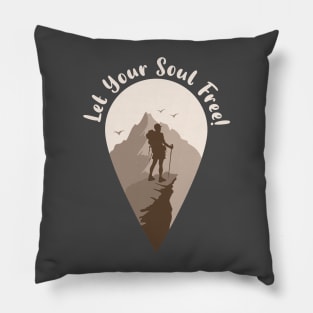 Hike and Be Free Pillow