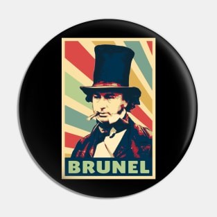 Isambard Kingdom Brunel Vintage Colors Pin