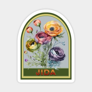 Jida Vintage Floral Grandmother Magnet