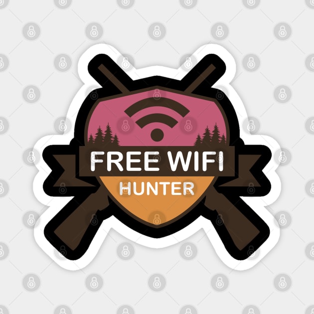 Free WiFi Hunter Magnet by Hashed Art