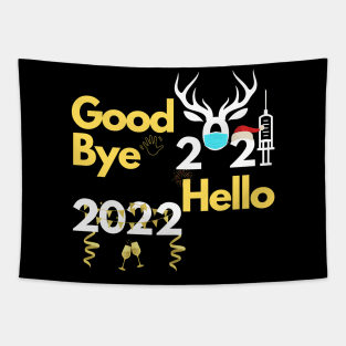 Good Bye 2021 Hello 2022-New year Tapestry