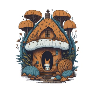 Mushroom Home Squirrel T-Shirt