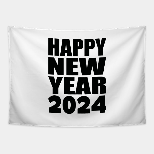 Happy new year 2024 Tapestry by Evergreen Tee
