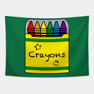Colorful Crayons Tapestry