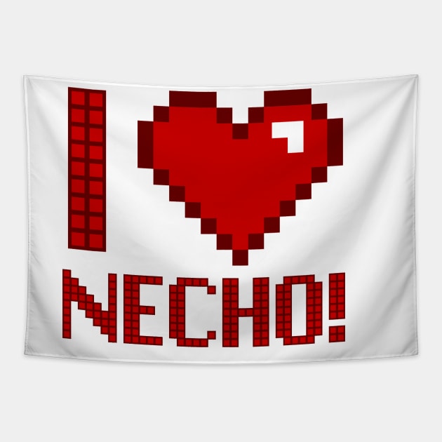 Pixel Effect I love Necho Tapestry by thestaroflove