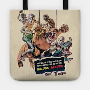 Beasts Harness Fangs Strange Stories From Another World Halloween Retro Comic Vintage Cartoon Tote