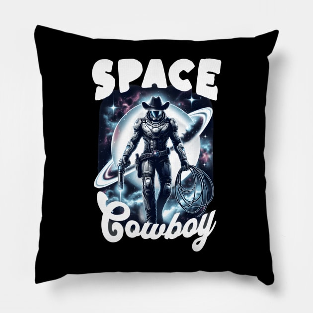 Space Cowboy Pillow by NomiCrafts