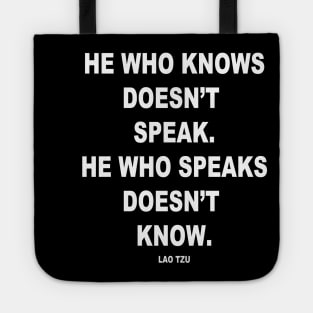 Lao Tzu Quote Tote