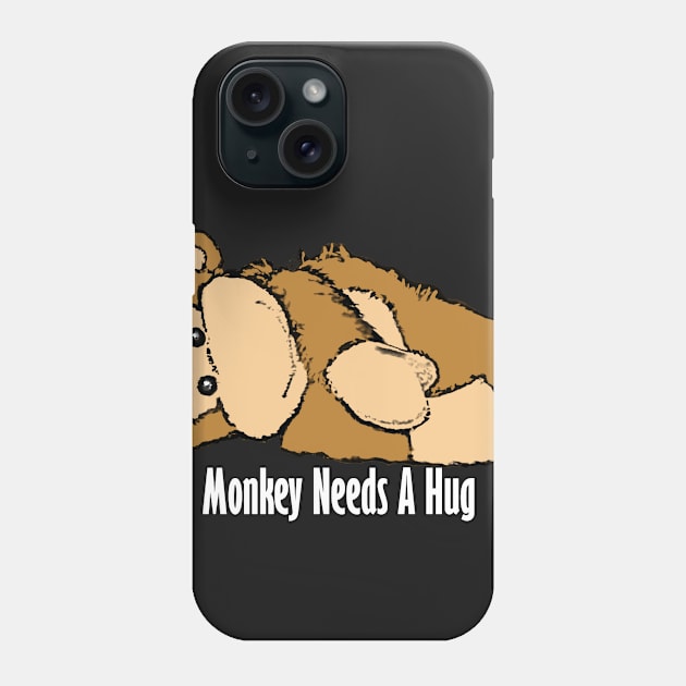 Monkey Needs A Hug Phone Case by ixxneoxxi