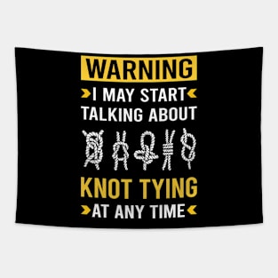 Warning Knot Tying Tapestry