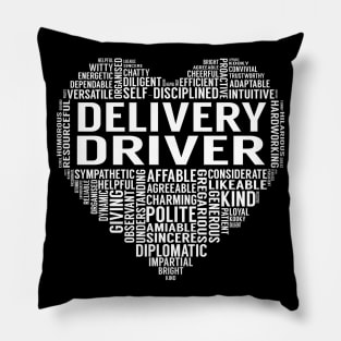 Delivery Driver Heart Pillow