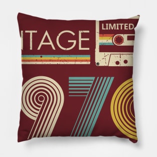 Vintage 1970 Limited Edition Cassette Pillow