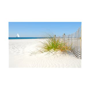 Beautiful White Sandy Beach with blue sky T-Shirt