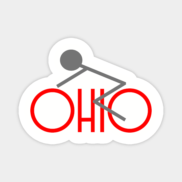 Ohio Bikes Magnet by Quaker Village