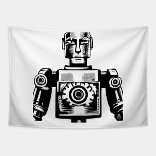 Retro Robot T-Shirt 3: A Blast From the Past With Future Flair T-Shirt Tapestry