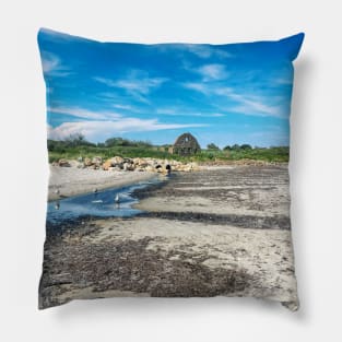 Scarborough Beach Ruins Pillow