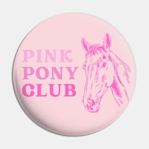 Pink Pony Girl Pin by Likeable Design