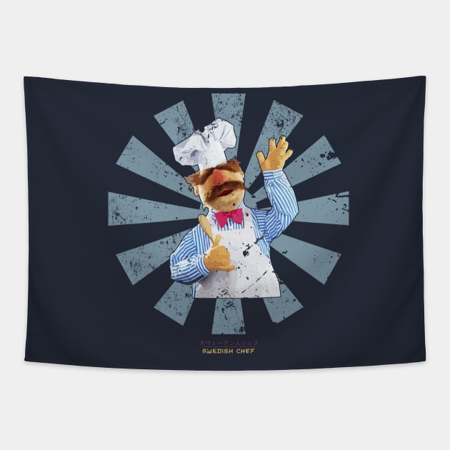 Swedish Chef Retro Japanese Muppets Tapestry by Nova5