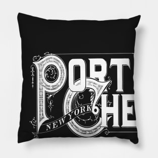 Vintage Port Chester, NY Pillow