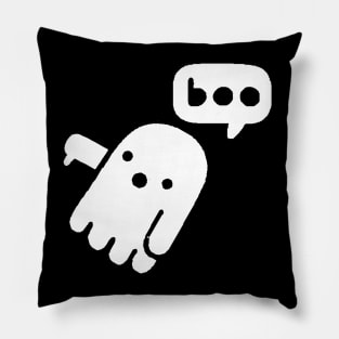 Ghost Of Disapproval - Boo Ghost -Funny Cute Boo Ghost Meme Pillow