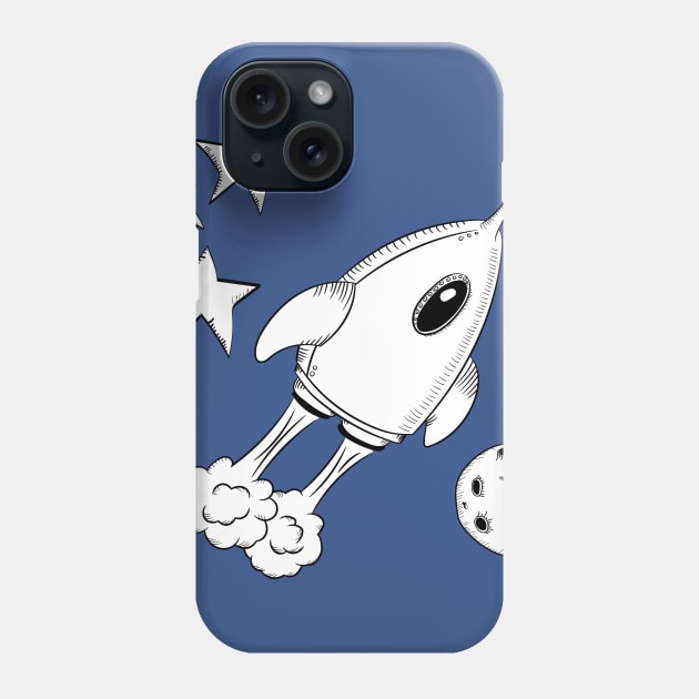 Fly Me To The Moon Phone Case by Words Fail Me