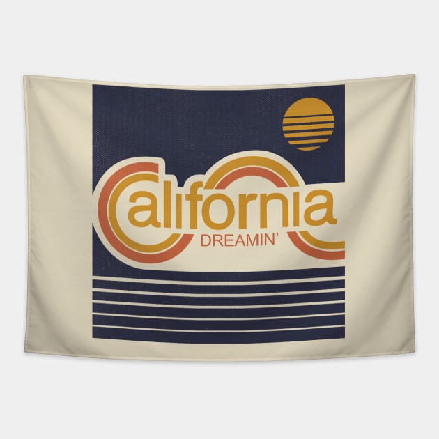 California USA Tapestry by GiGiGabutto