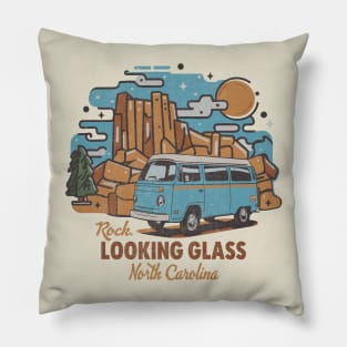 Looking Glass Rock North Carolina Pillow