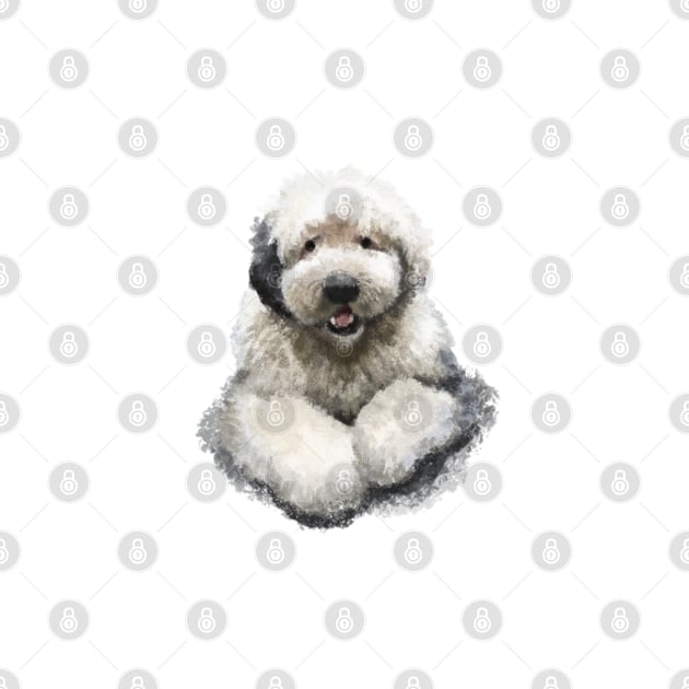 The Old English Sheepdog by Elspeth Rose Design