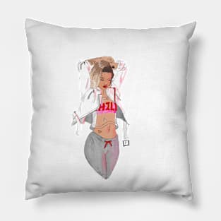 The Girl from Bay 25th St. Pillow