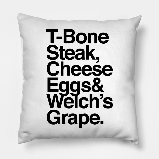 Simple Design || T-Bone Steak Pillow by Phenom Palace