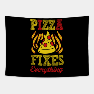 Pizza Fixes Everything Tapestry