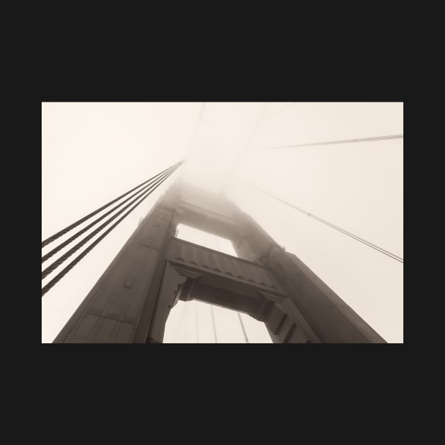 Golden Gate Tower sepia by jvnimages