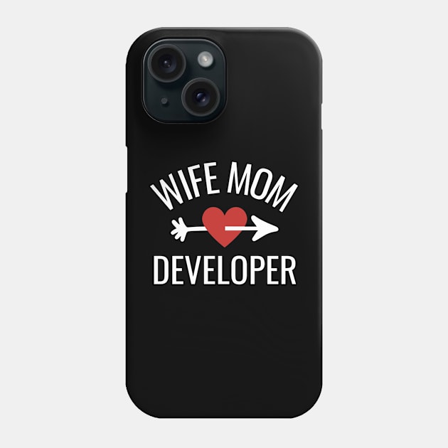 Wife Mom Developer GIft Idea Phone Case by divinoro trendy boutique