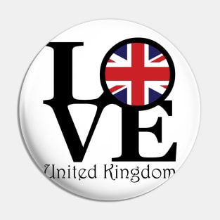 United Kingdom LOVE Pin