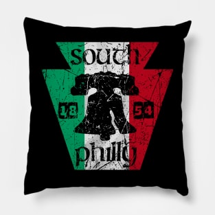 Vintage Italian Flag Liberty Bell Philly Fan Philadelphia Map Original Pillow