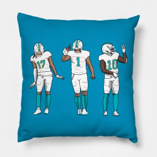 miami trio Pillow