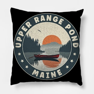 Upper Range Pond Maine Sunset Pillow