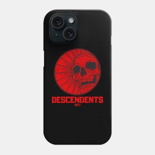 skull red descendents 1977 Phone Case