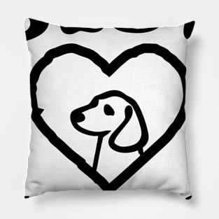 Best Friend Dog in Heart Gift Pillow