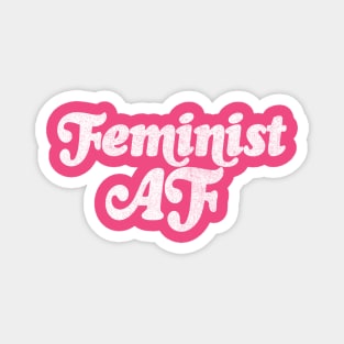 Feminist AF - Feminist Statement Design Magnet