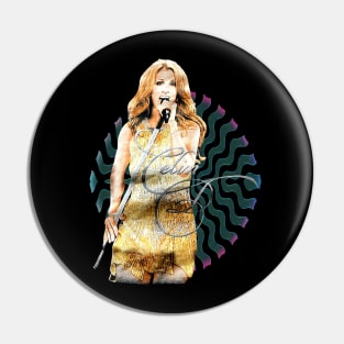 Celine Dion // 80s Retro Pin