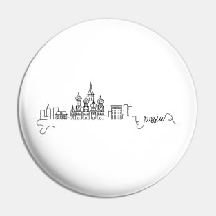 Russia City Signature Pin