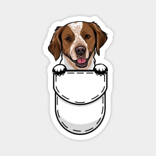 Funny Brittany Spaniel Pocket Dog Magnet