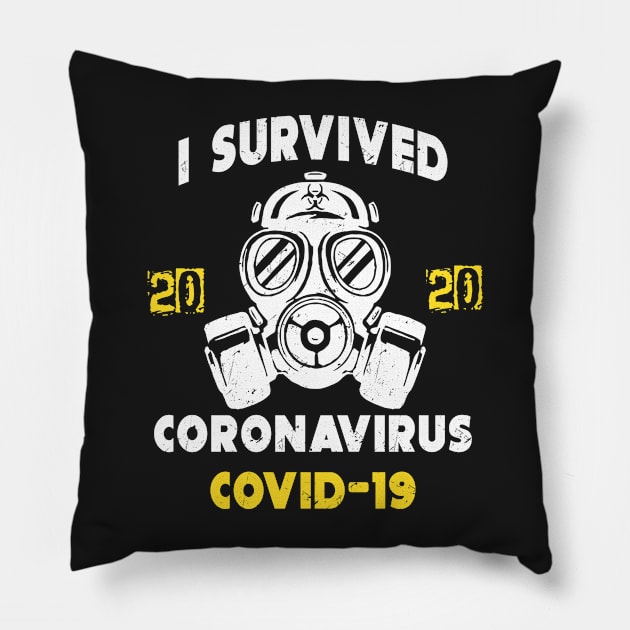 I survived coronavirus covid 19 Pillow by patrickadkins