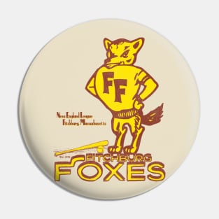 Defunct Fitchburg Foxes Baseball Team Pin